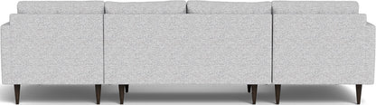 Wallace 126" Double Chaise U Sectional - Delray Smoke