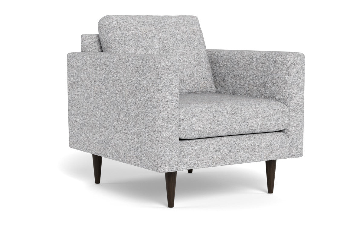 Wallace 34" Untufted Arm Chair - Delray Smoke