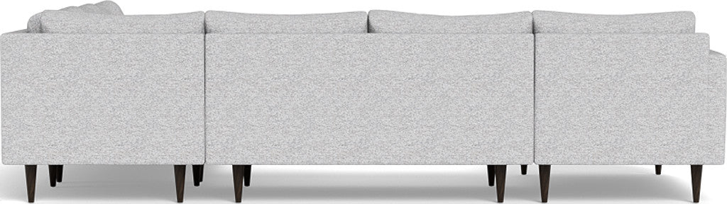 Wallace 130" Untufted Corner Sectionals w. Left Chaise - Curious Snow