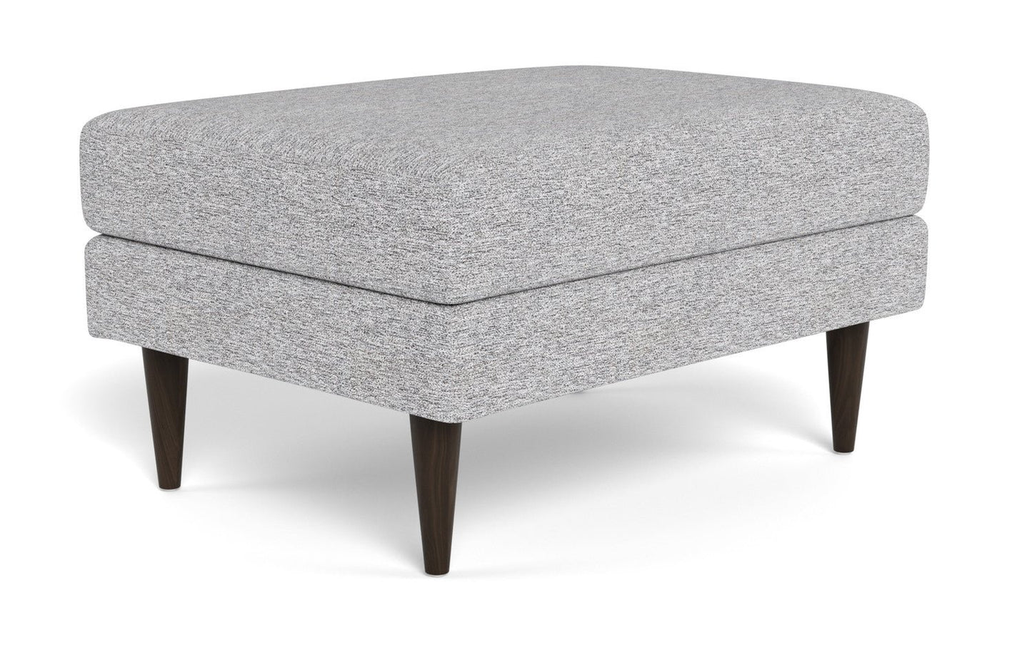 Wallace Untufted Ottoman - Delray Smoke