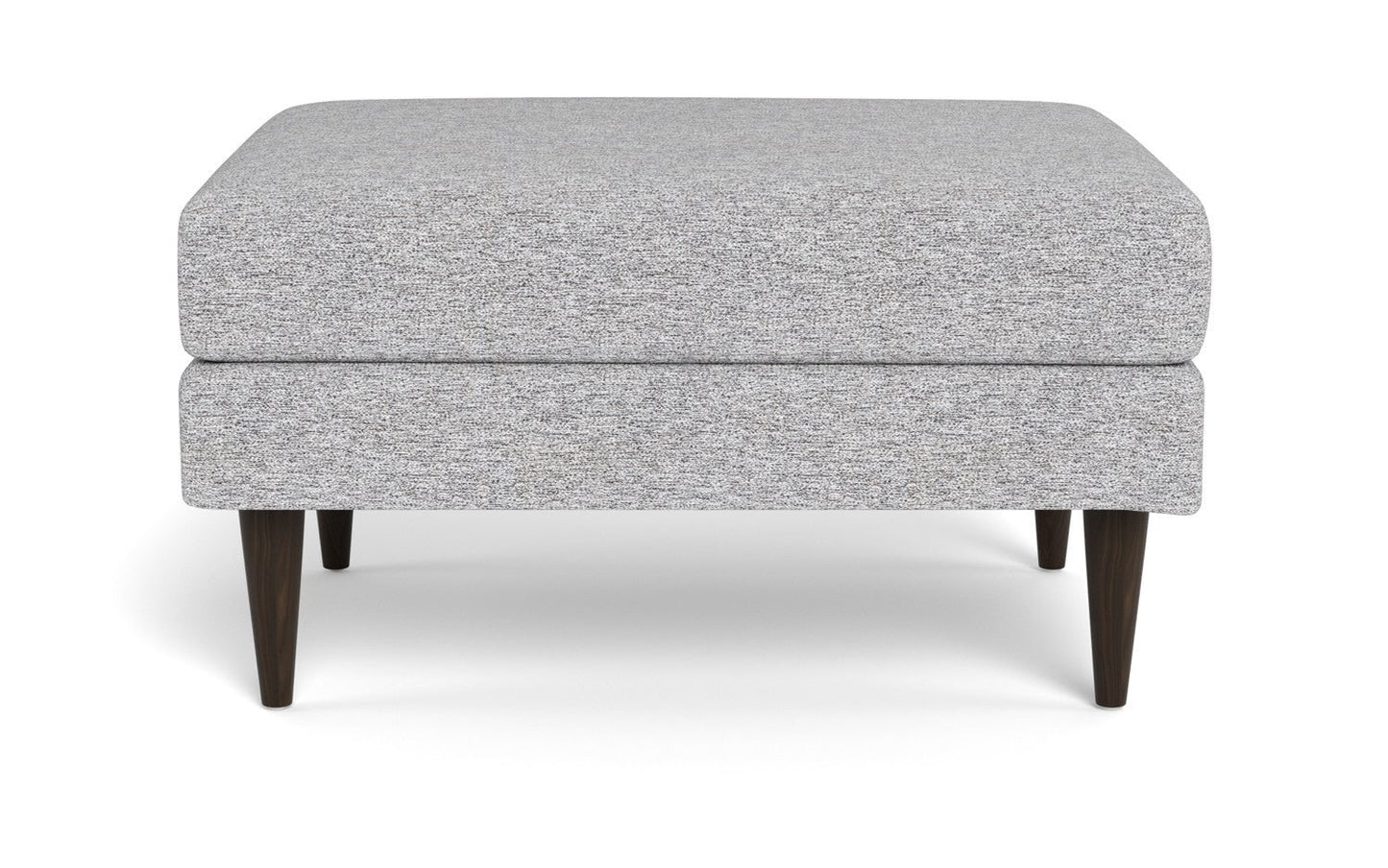 Wallace Untufted Ottoman - Delray Smoke