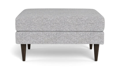 Wallace Untufted Ottoman - Delray Smoke