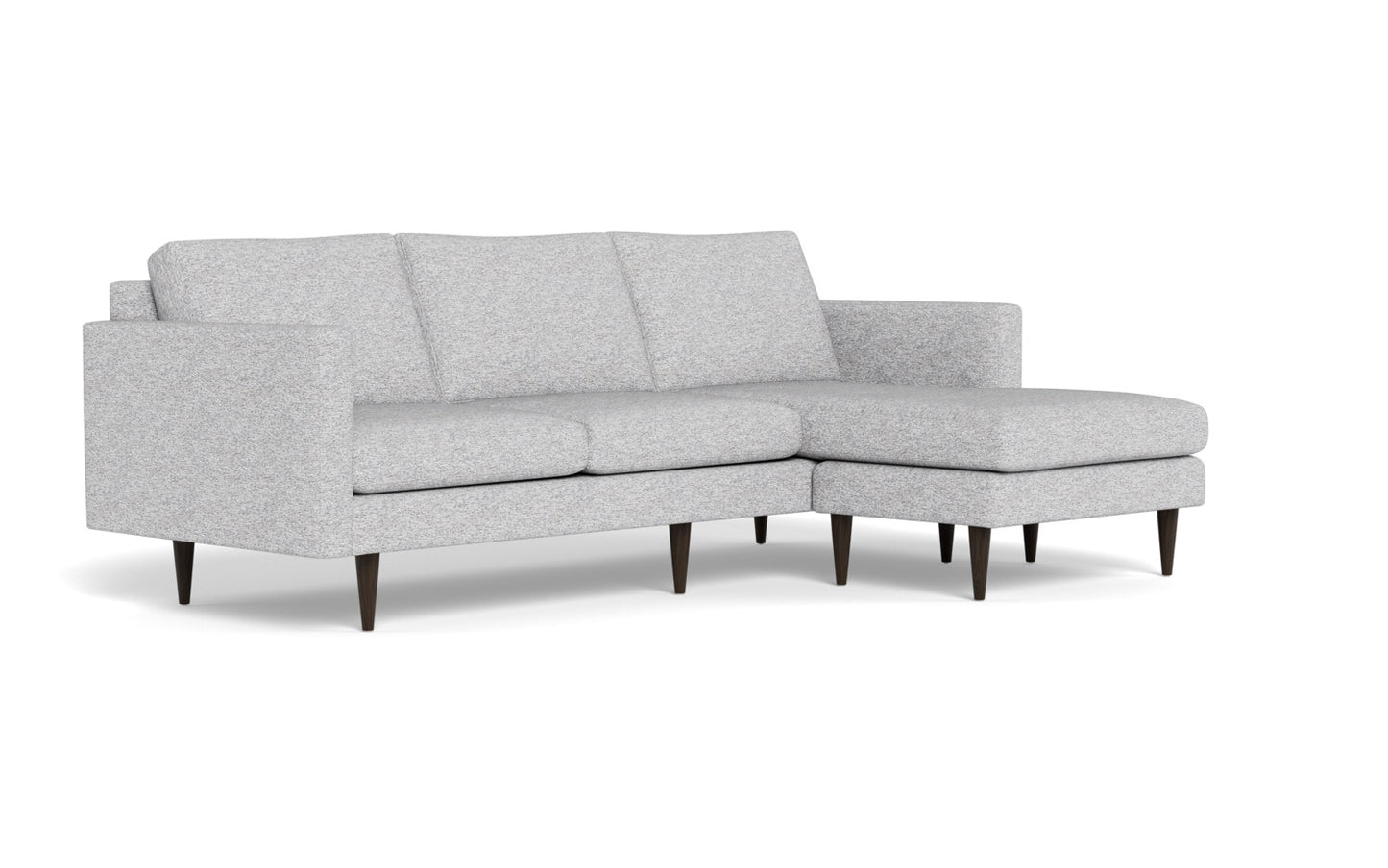 Wallace 98" Untufted Reversible Chaise Sofa - Delray Smoke