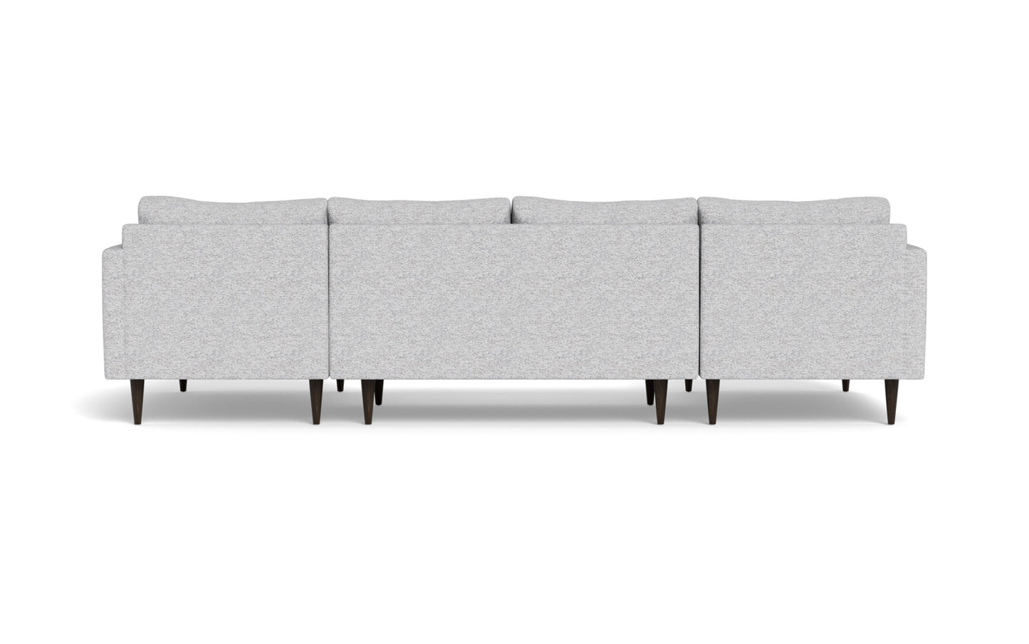 Wallace 126" Untufted Double Chaise U Sectional - Delray Smoke