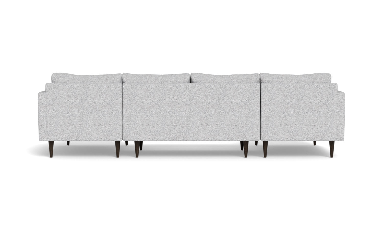 Wallace 126" Untufted Double Chaise U Sectional - Delray Smoke