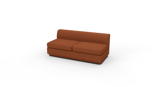 Domain Armless Loveseat - Bellatrix Terracotta