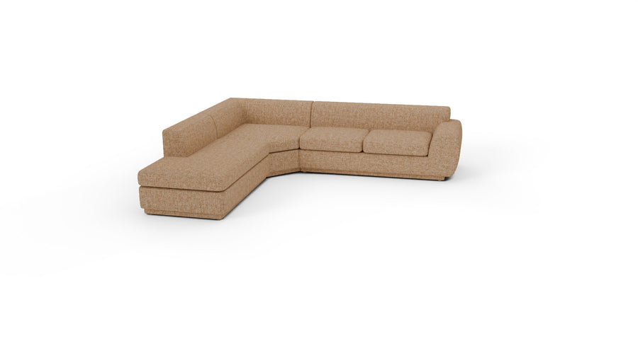 Domain 120" LAF Bumper Chaise Sectional - Elliot Sunflower