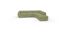 Domain 120" RAF Bumper Chaise Sectional - Elliot Celadon