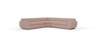 Domain 120" Small Corner Sectional - Superb Blush