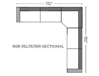 Domain 132" Large Corner Sectional - Bennett Peacock