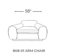 Domain 58" Arm Chair - Dream Olive