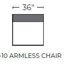 Cedar Park Armless Chair - Dream Pool
