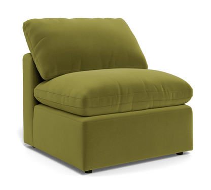 Fluffy Small Armless Chair - Dream Apple