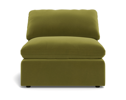 Fluffy Small Armless Chair - Dream Apple