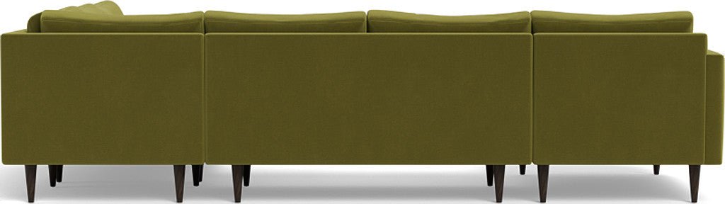 Wallace 130" Untufted Corner Sectionals w. Left Chaise - Dream Apple
