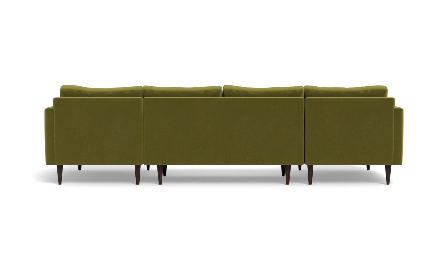 Wallace 126" Untufted Double Chaise U Sectional - Dream Apple