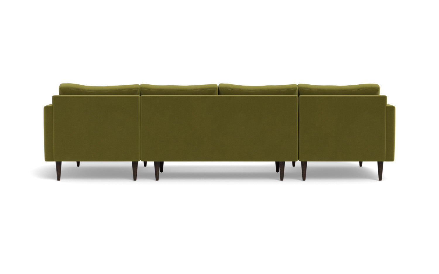 Wallace 126" Untufted Double Chaise U Sectional - Dream Apple