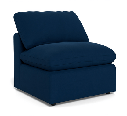 Fluffy Small Armless Chair - Dream Eclipse