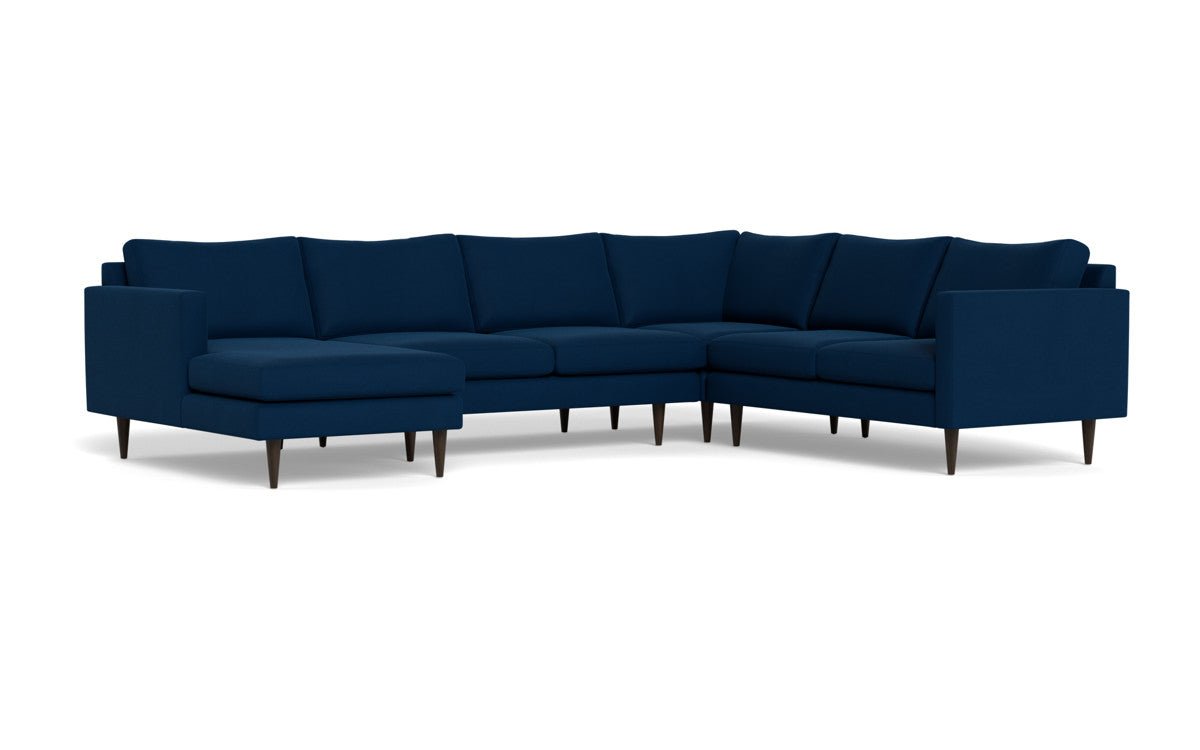 Wallace 130" Untufted Corner Sectionals w. Left Chaise - Dream Eclipse