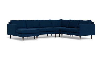 Wallace 130" Untufted Corner Sectionals w. Left Chaise - Dream Eclipse