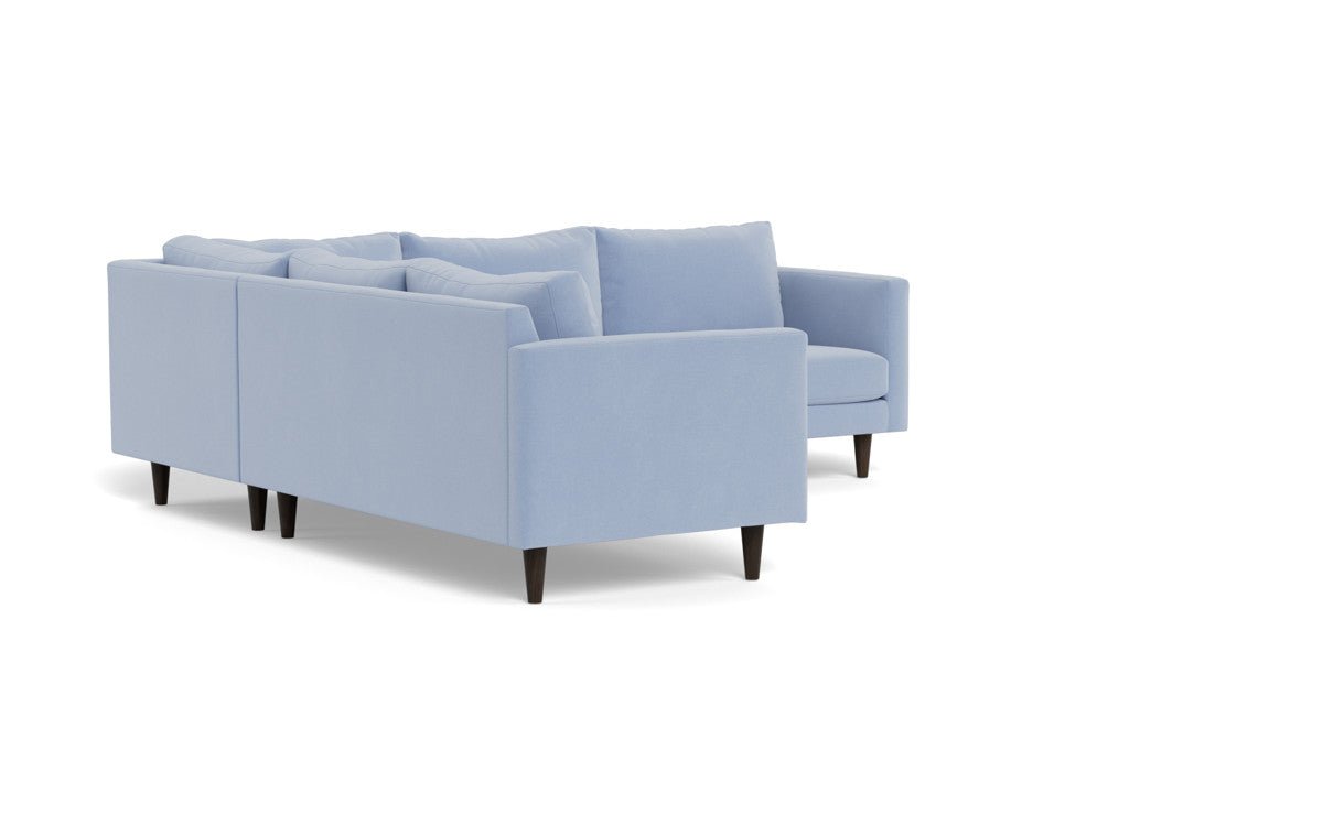 Wallace 102" Untufted Corner Sectional - Dream French Blue