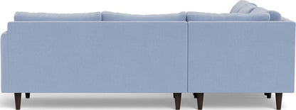 Wallace 102" Untufted Corner Sectional - Dream French Blue