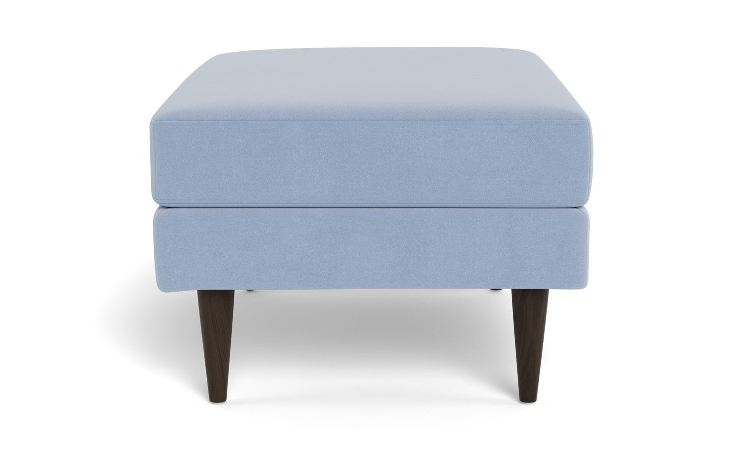 Wallace Untufted Ottoman - Dream French Blue
