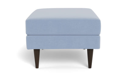 Wallace Untufted Ottoman - Dream French Blue