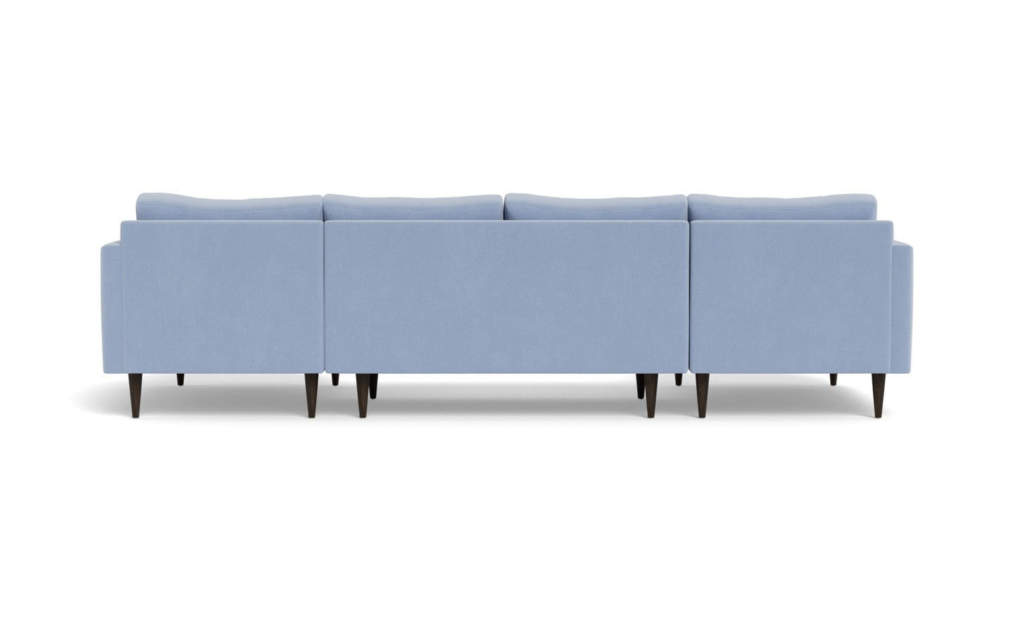 Wallace 126" Untufted Double Chaise U Sectional - Dream Forest