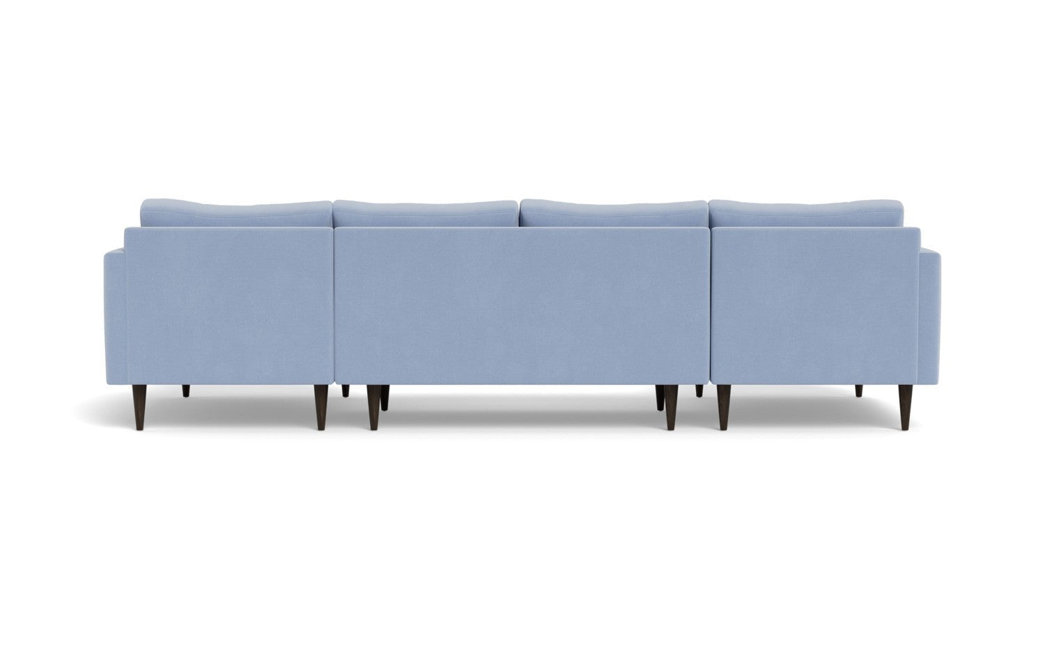 Wallace 126" Untufted Double Chaise U Sectional - Dream Forest