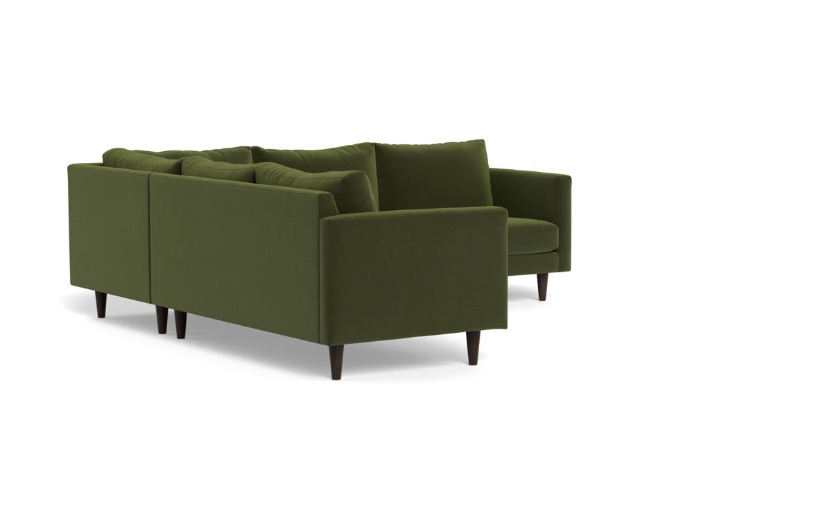 Wallace 102" Untufted Corner Sectional - Dream Olive