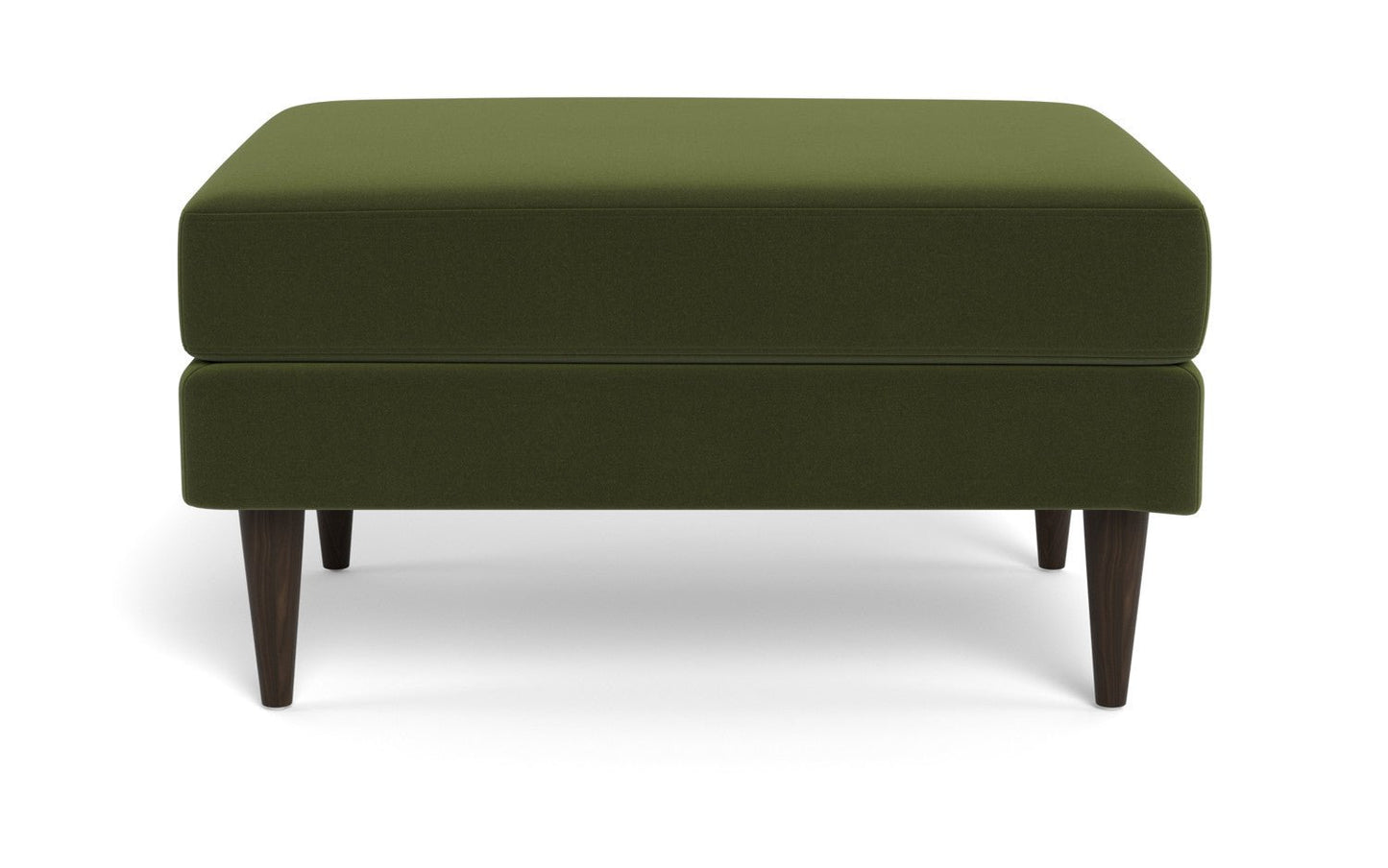 Wallace Untufted Ottoman - Dream Olive