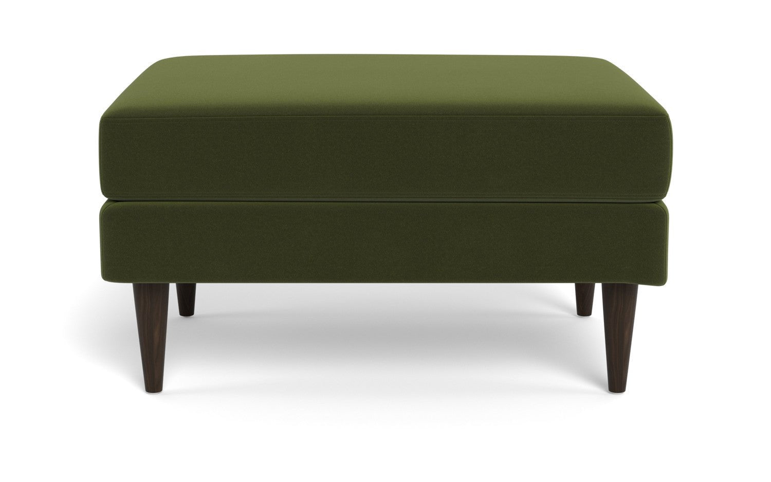 Wallace Untufted Ottoman - Dream Olive