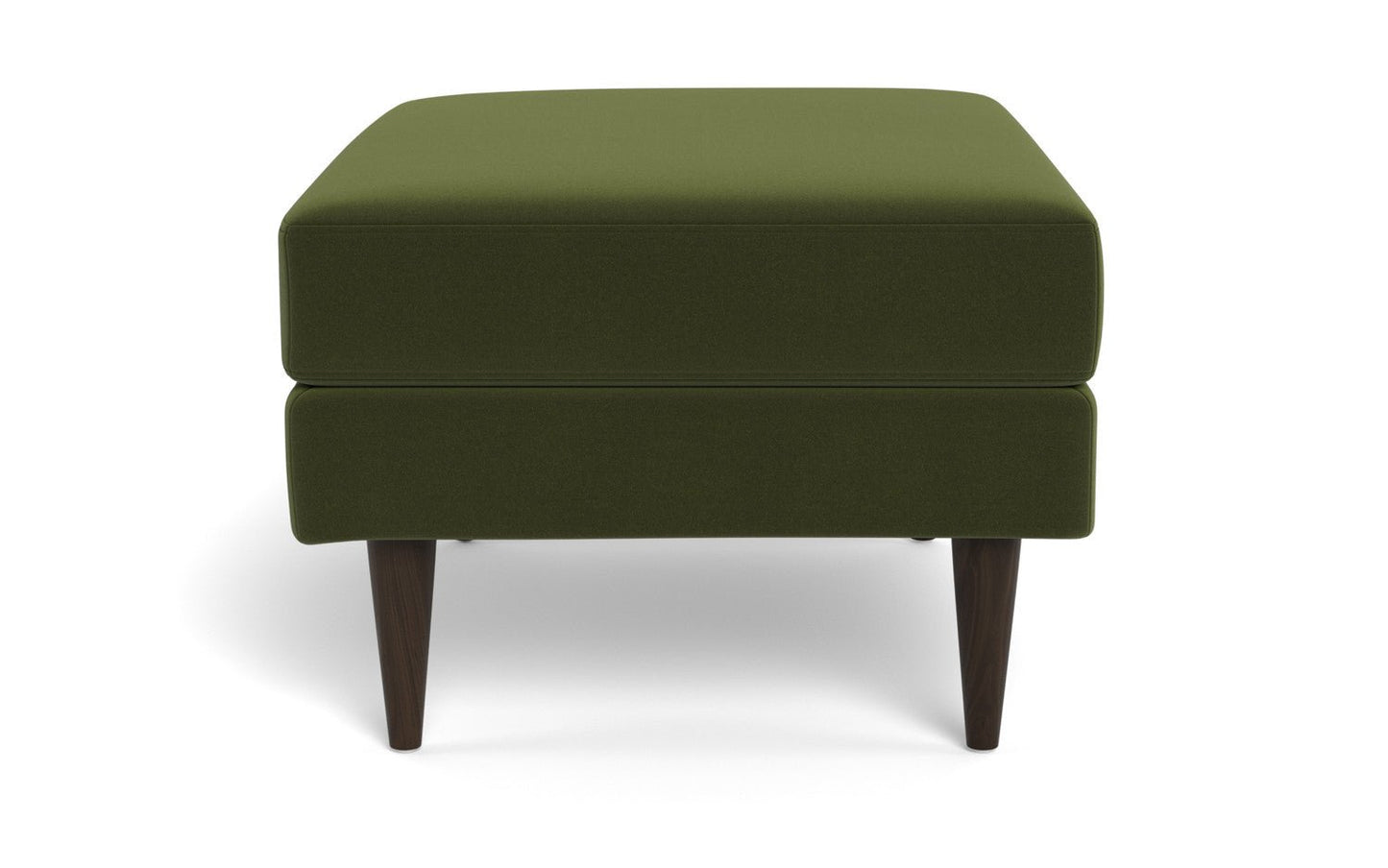 Wallace Untufted Ottoman - Dream Olive