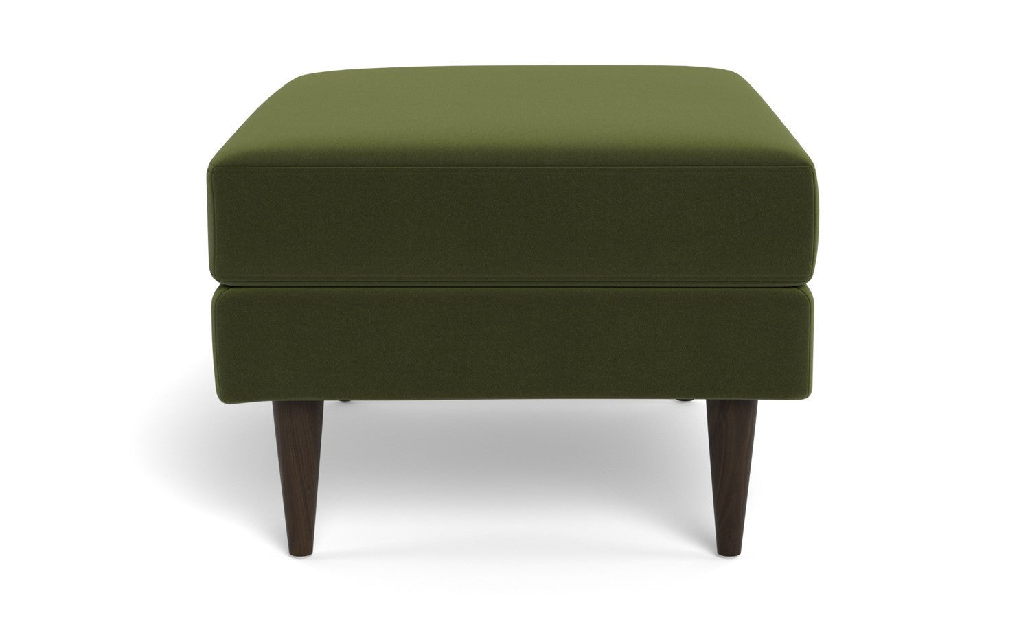 Wallace Untufted Ottoman - Dream Olive