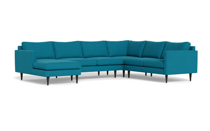 Wallace 130" Untufted Corner Sectionals w. Left Chaise - Dream Pool