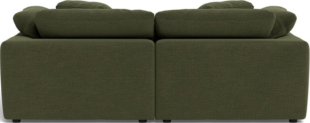 Fluffy 89" 2 Piece Sofa w/Otto - Elliot Avocado