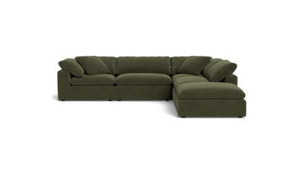 Fluffy 133.5" 4 Piece Sectional w/Otto - Elliot Avocado