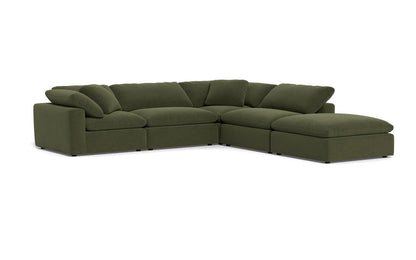 Fluffy 133.5" 4 Piece Sectional w/Otto - Elliot Avocado