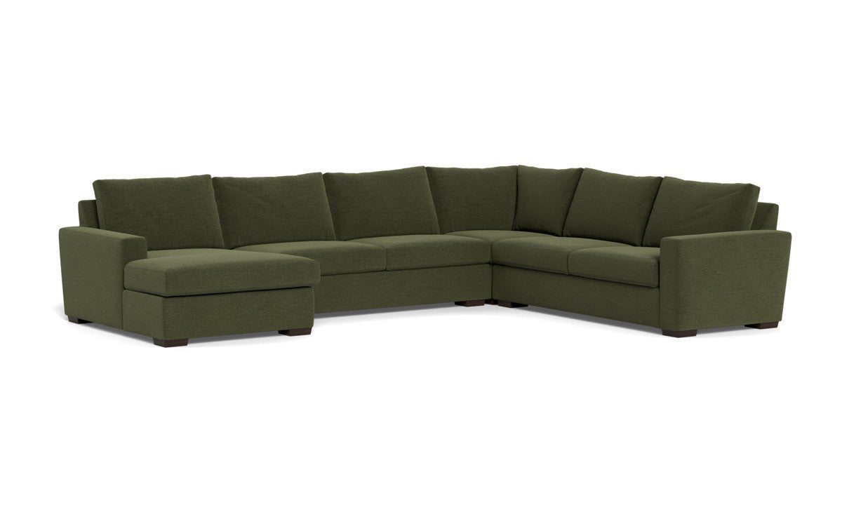 Mesa 156" Corner Sectionals w. Left Chaise - Elliot Avocado