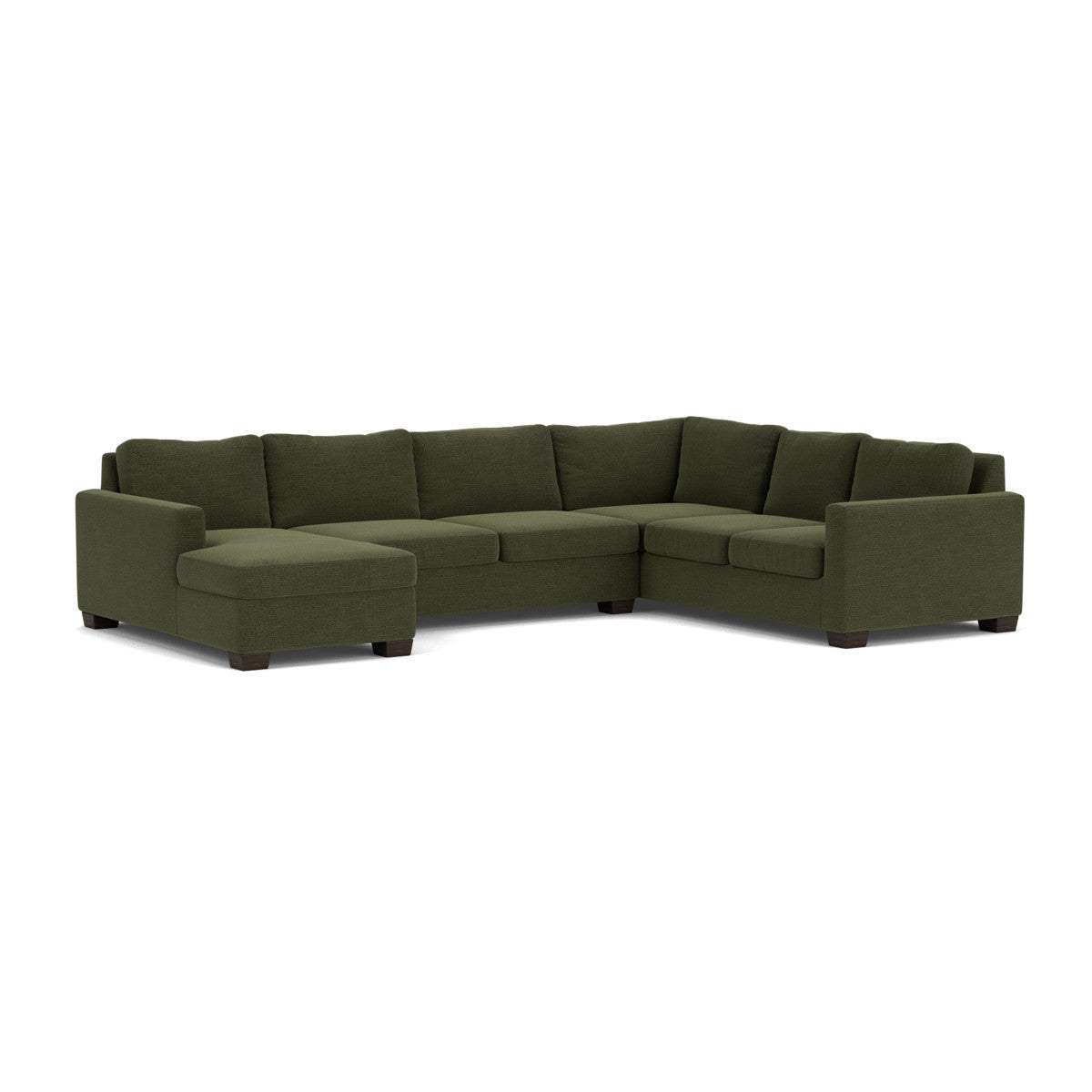 Track 141" Corner Sectionals w. Left Chaise - Elliot Avocado