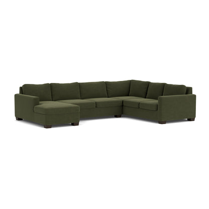 Track 141" Corner Sectionals w. Left Chaise - Elliot Avocado