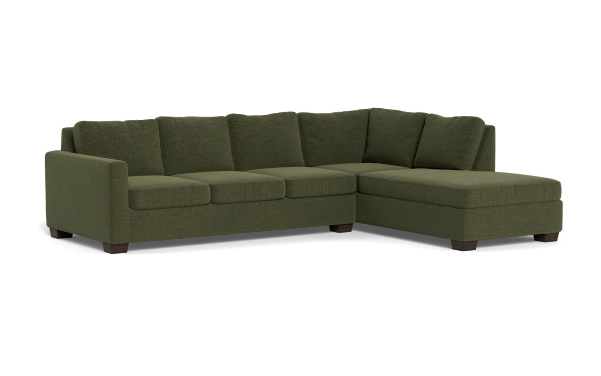 Track 121" Right Chaise Sleeper Sectional - Elliot Avocado
