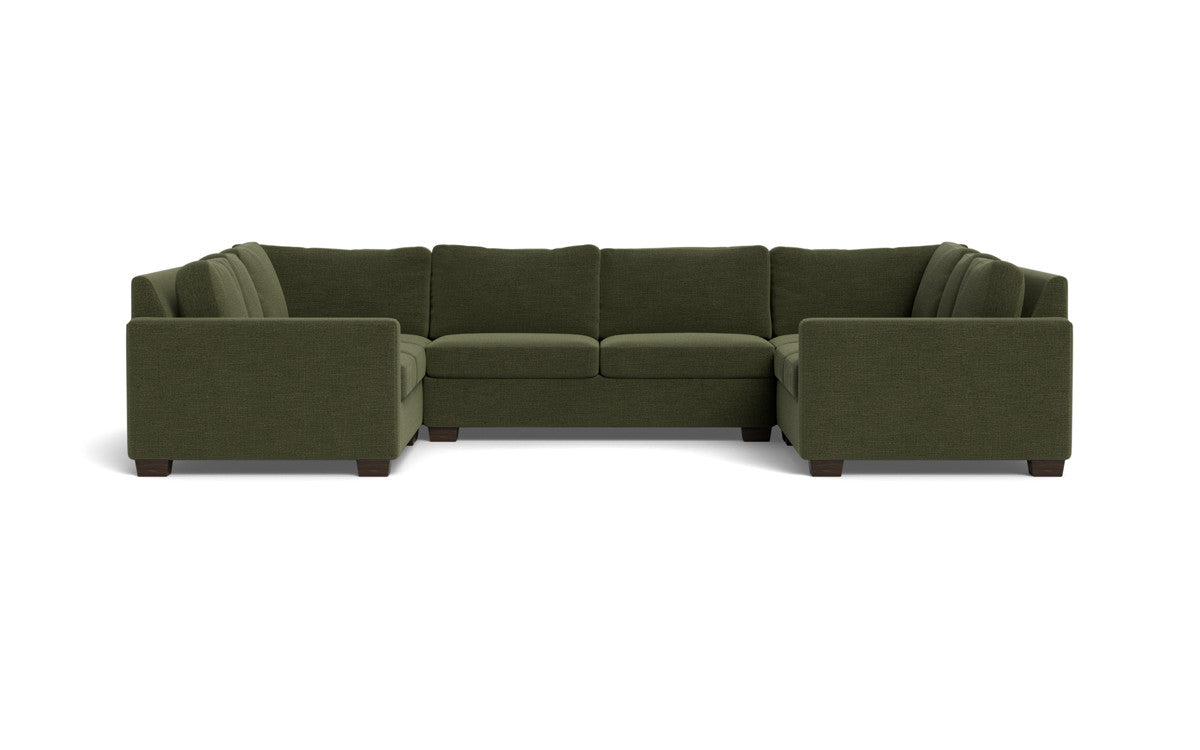 Track 141" Corner Sofa U Sectional - Elliot Avocado