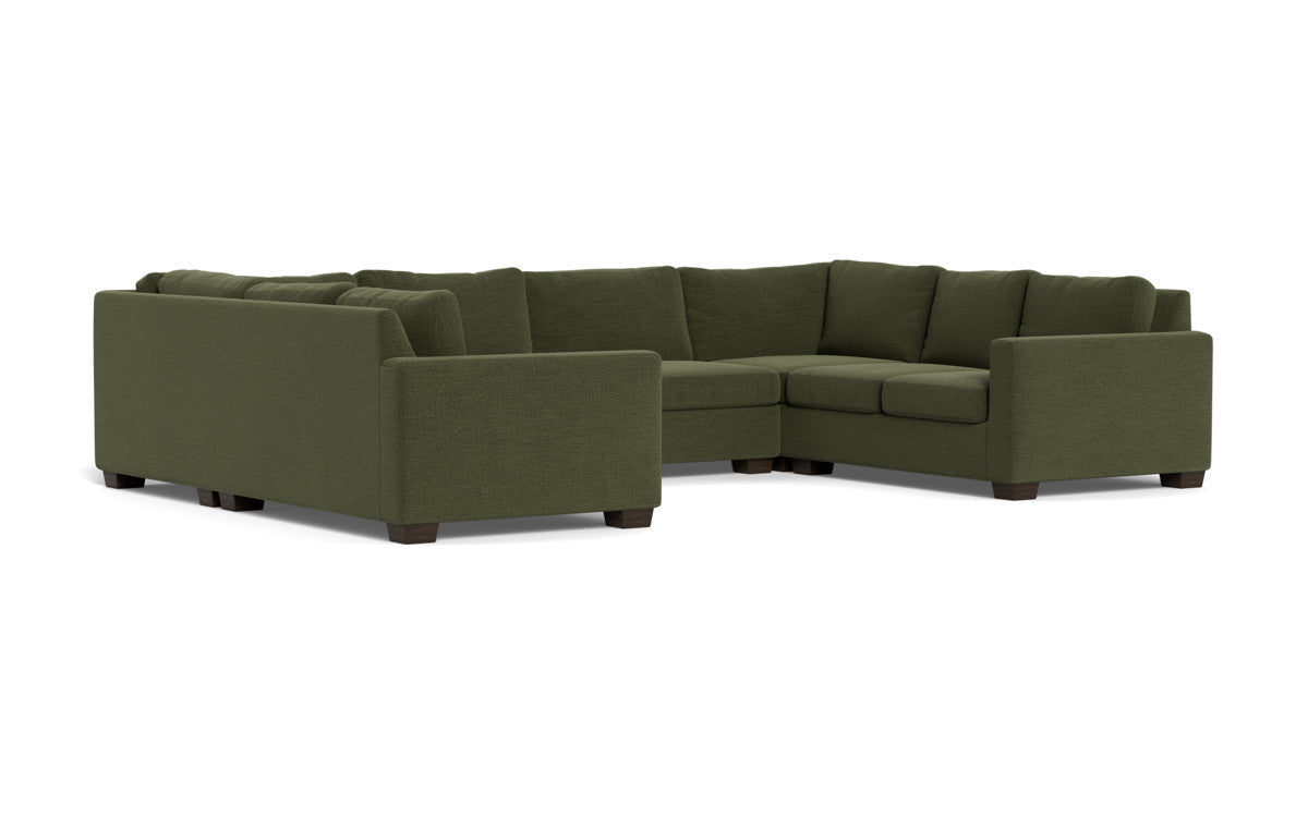 Track 141" Corner Sofa U Sectional - Elliot Avocado