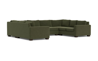 Track 141" Corner Sofa U Sectional - Elliot Avocado