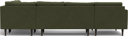 Wallace 130" Corner Sectionals w. Left Chaise - Elliot Avocado