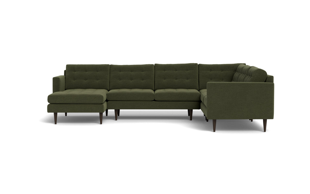 Wallace 130" Corner Sectionals w. Left Chaise - Elliot Avocado