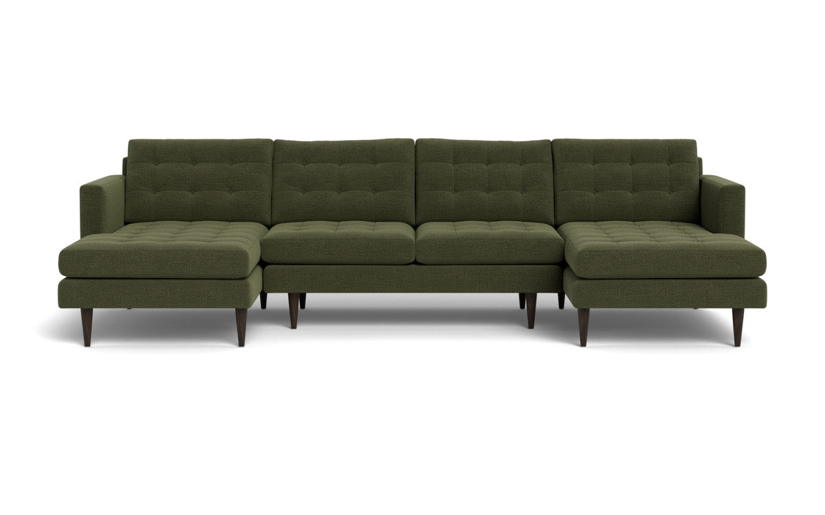Wallace 126" Double Chaise U Sectional - Elliot Avocado