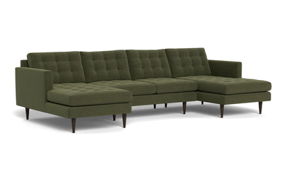 Wallace 126" Double Chaise U Sectional - Elliot Avocado